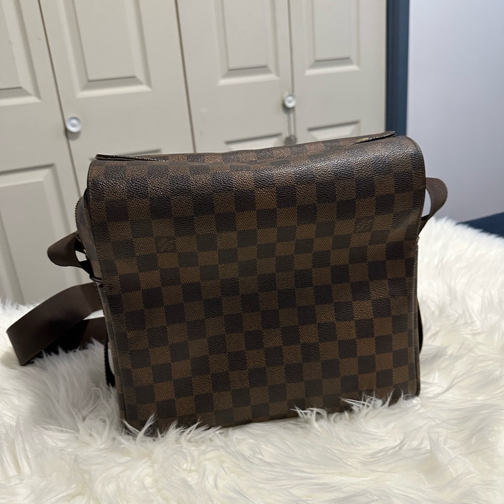Louis Vuitton Naviglio in Classic Brown Check Messenger Bag for Men